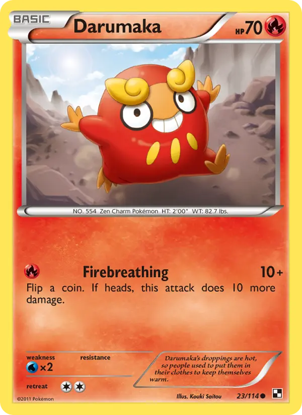 Darumaka, Pokémon card