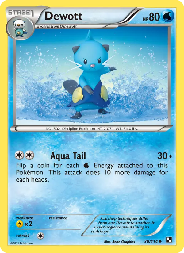 Dewott, Pokémon card