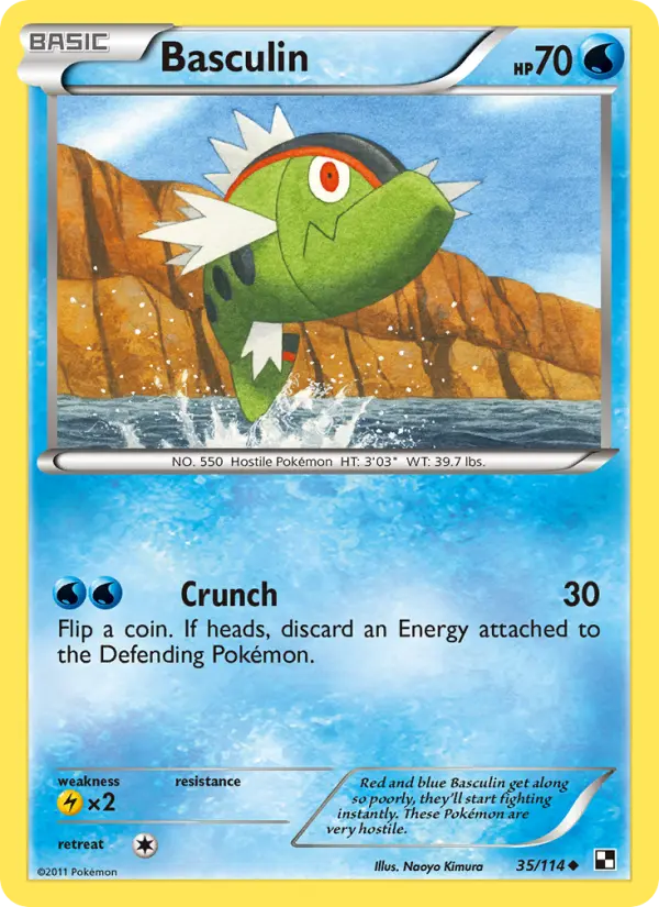 Basculin, Pokémon card