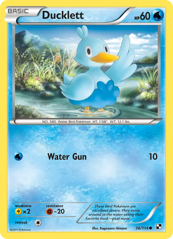 Ducklett, Pokémon card