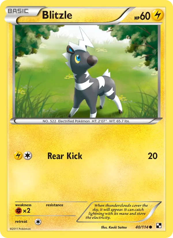 Blitzle, Pokémon card