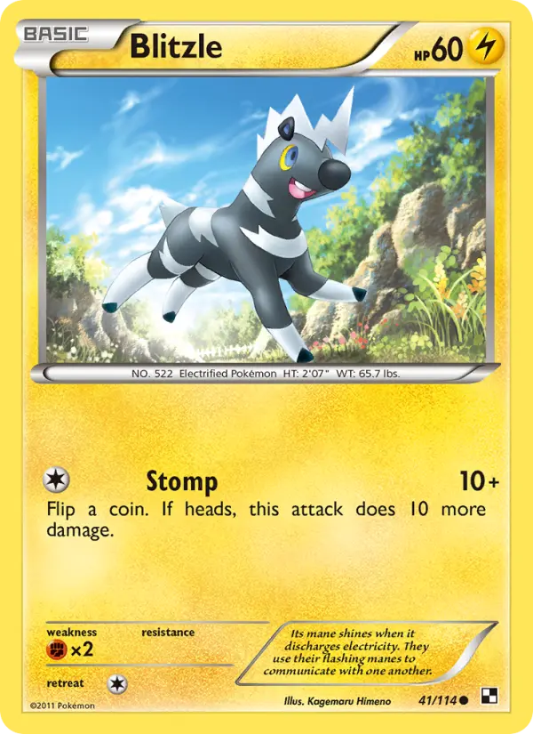 Blitzle, Pokémon card