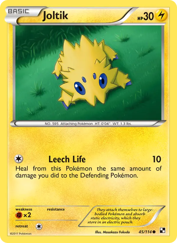Joltik, Pokémon card