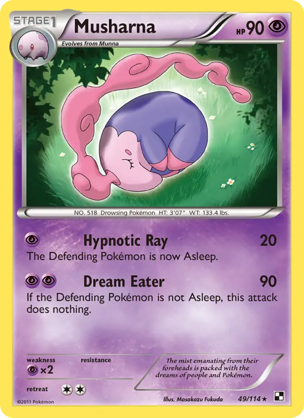 Musharna, Pokémon card