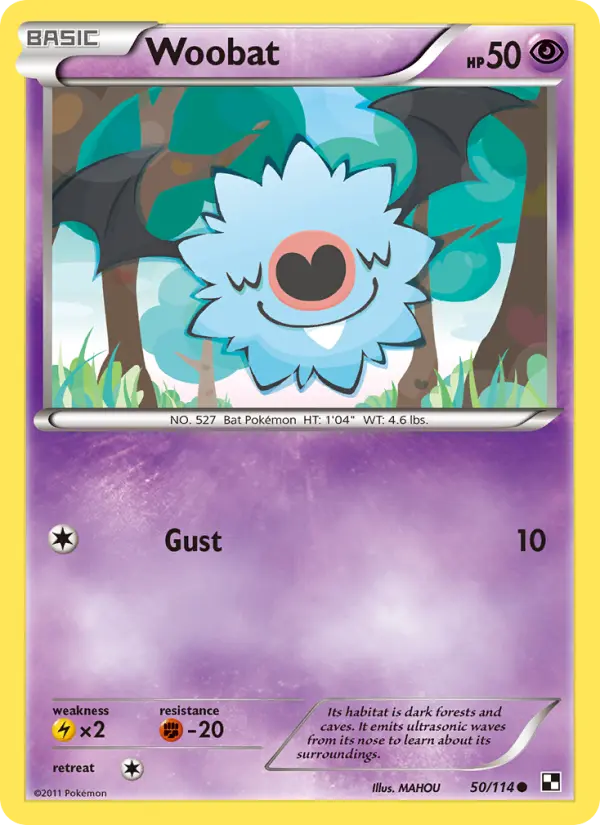Woobat, Pokémon card