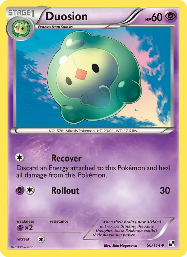 Duosion, Pokémon card