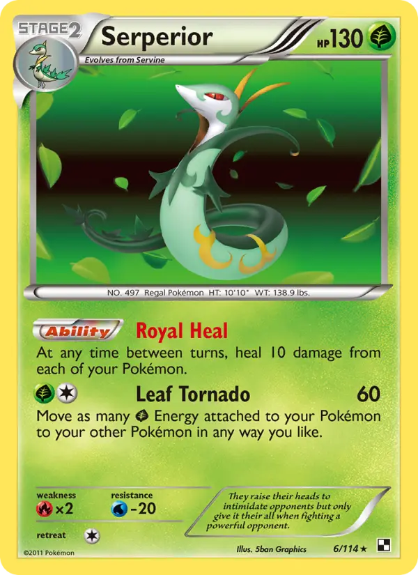 Serperior, Pokémon card