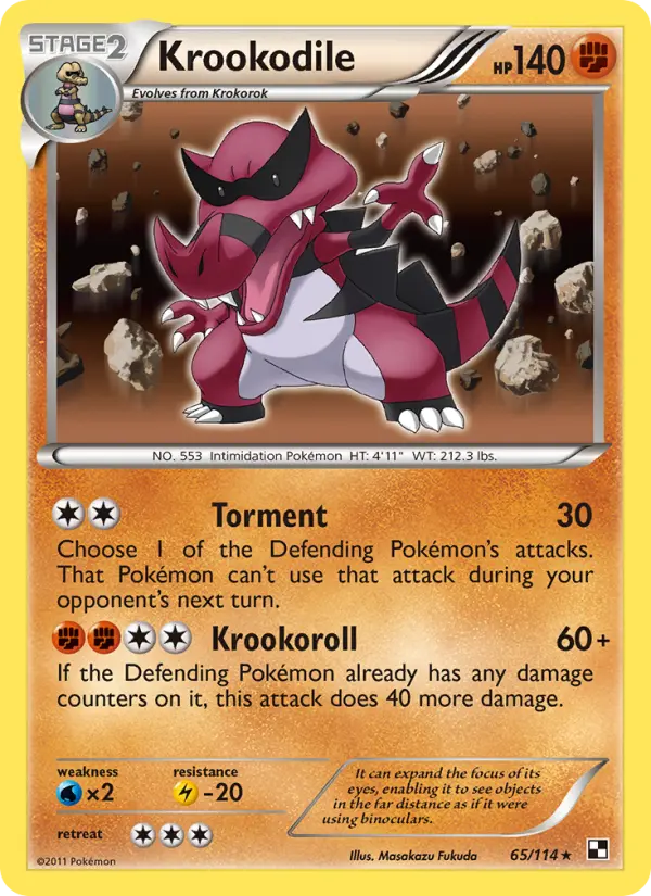 Krookodile, Pokémon card