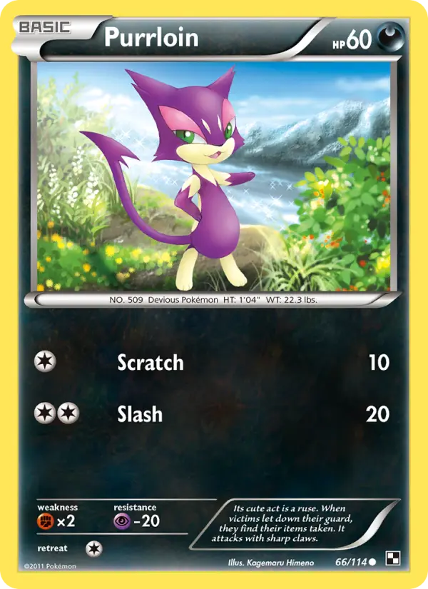 Purrloin, Pokémon card
