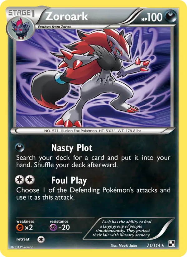 Zoroark, Pokémon card