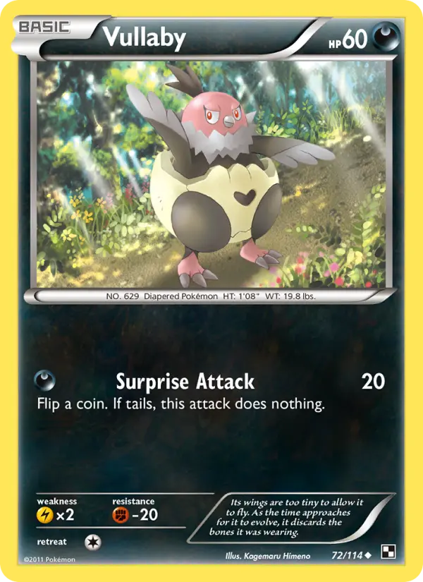 Vullaby, Pokémon card