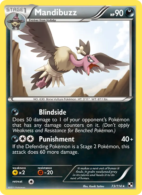 Mandibuzz, Pokémon card