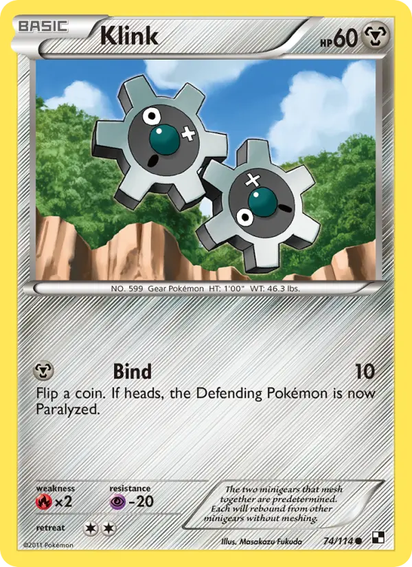 Klink, Pokémon card