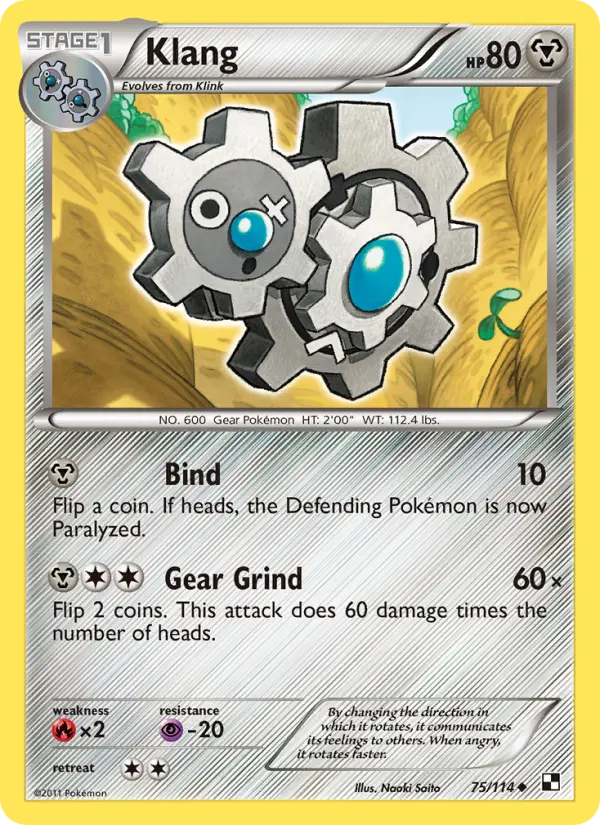Klang, Pokémon card