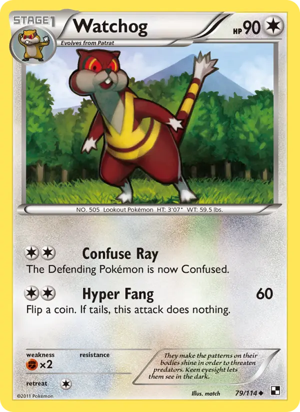 Watchog, Pokémon card