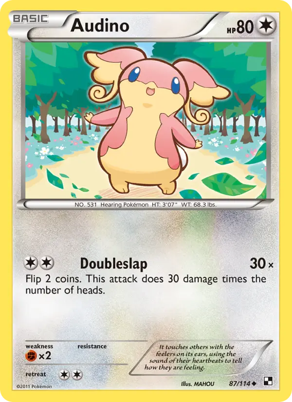Audino, Pokémon card