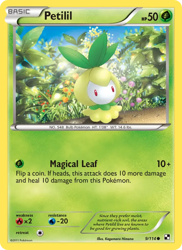 Petilil, Pokémon card