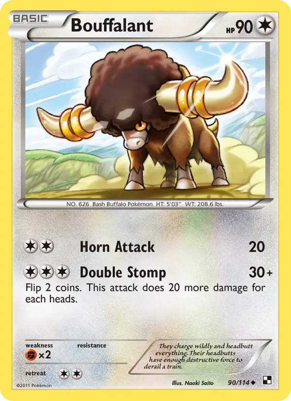 Bouffalant, Pokémon card