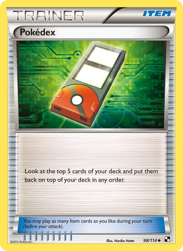 Pokédex, Pokémon card