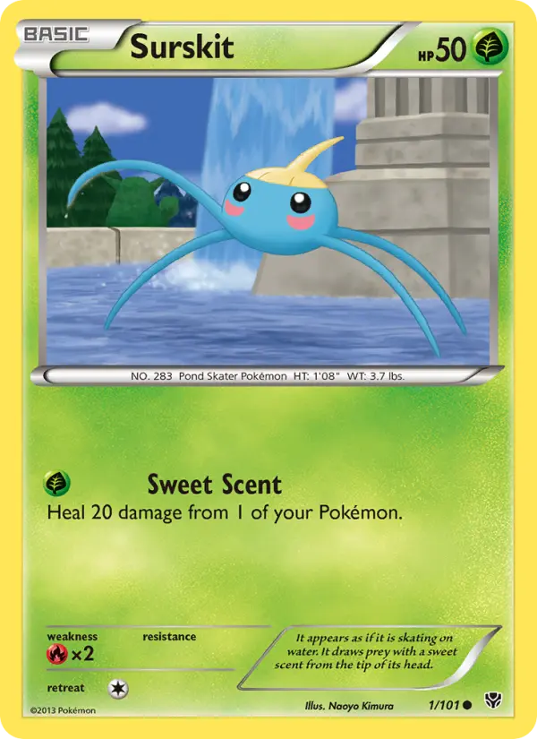 Surskit, Pokémon card