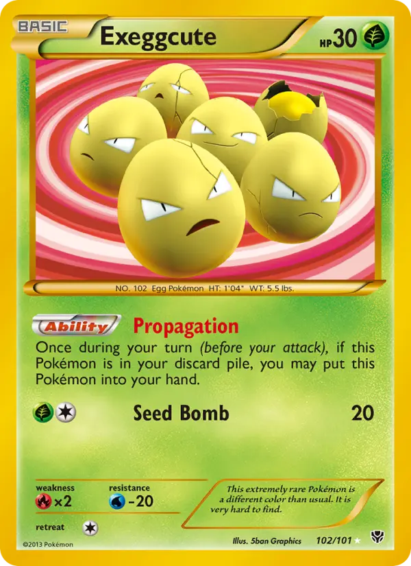 Exeggcute, Pokémon card