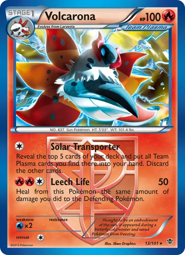 Volcarona, Pokémon card