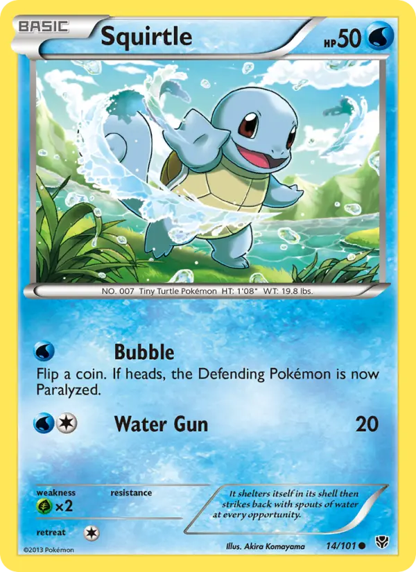Squirtle, Pokémon card