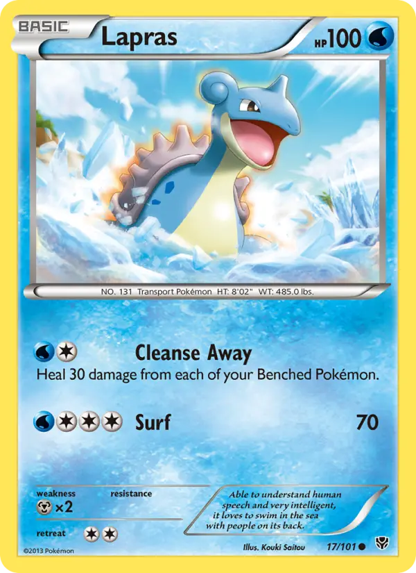 Lapras, Pokémon card
