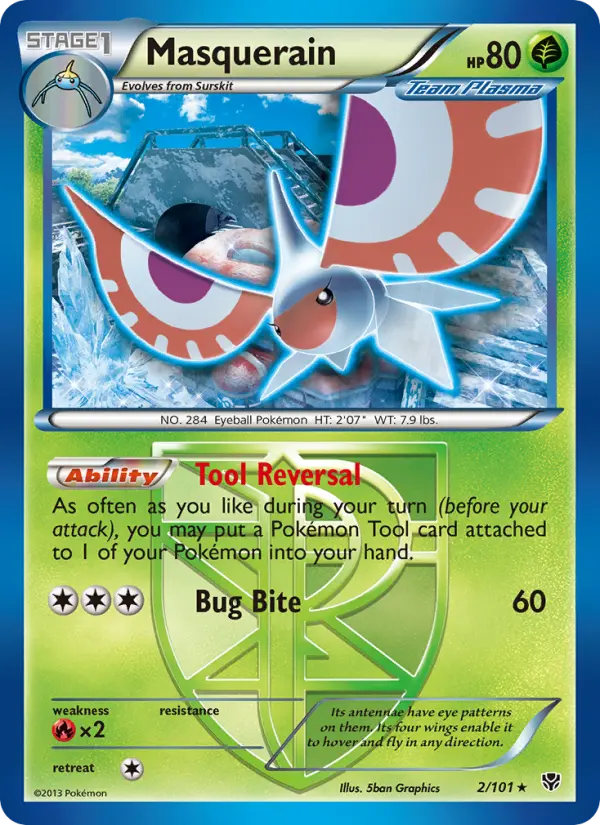 Masquerain, Pokémon card