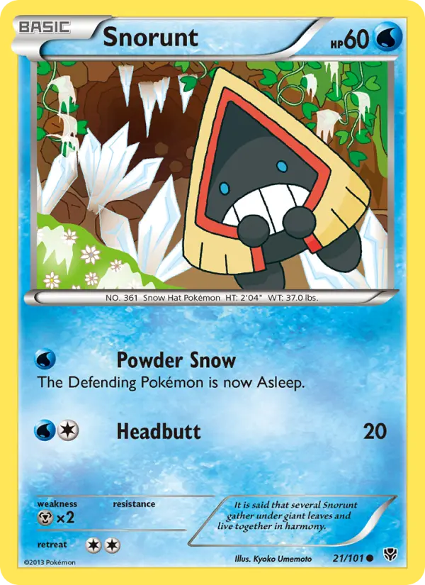Snorunt, Pokémon card