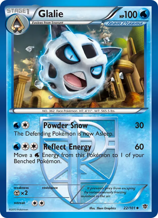 Glalie, Pokémon card
