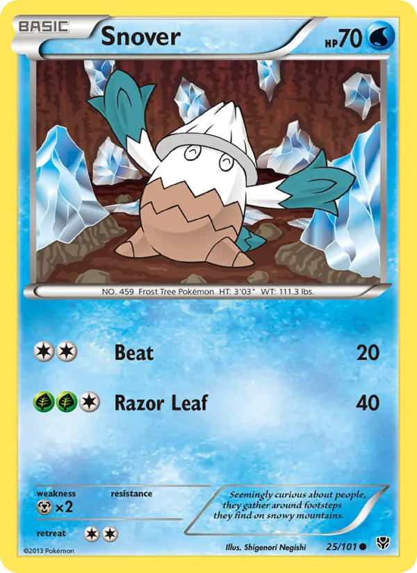 Snover, Pokémon card