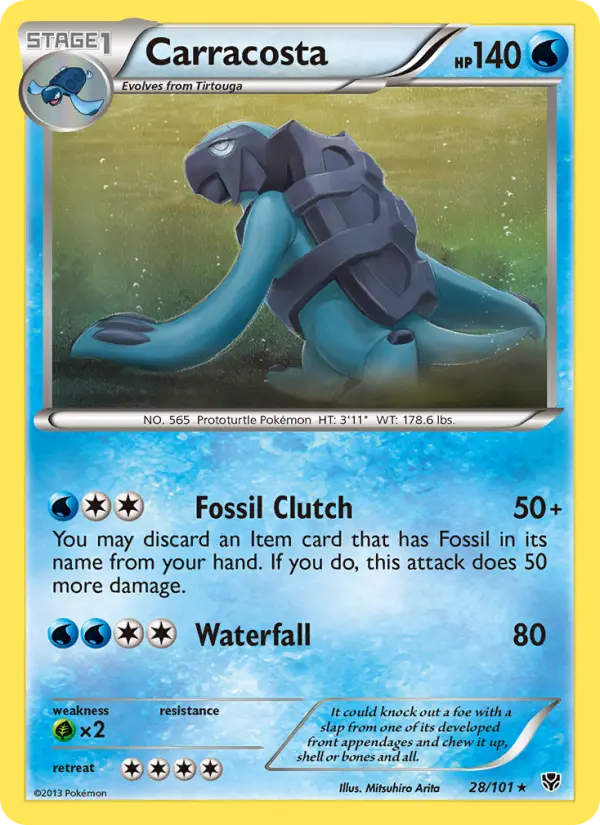 Carracosta, Pokémon card
