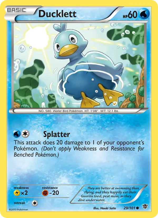 Ducklett, Pokémon card