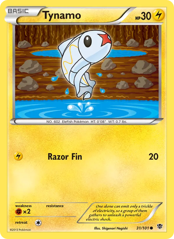 Tynamo, Pokémon card