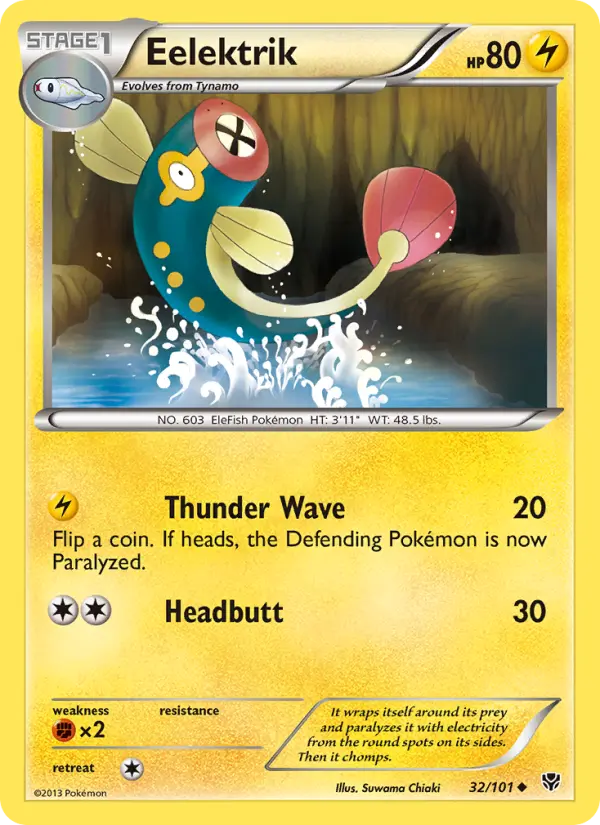 Eelektrik, Pokémon card