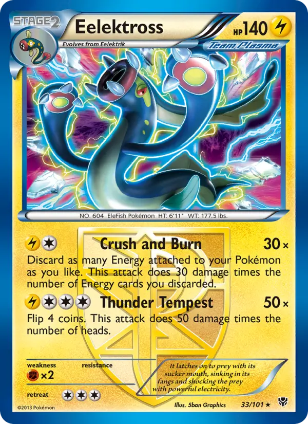 Eelektross, Pokémon card