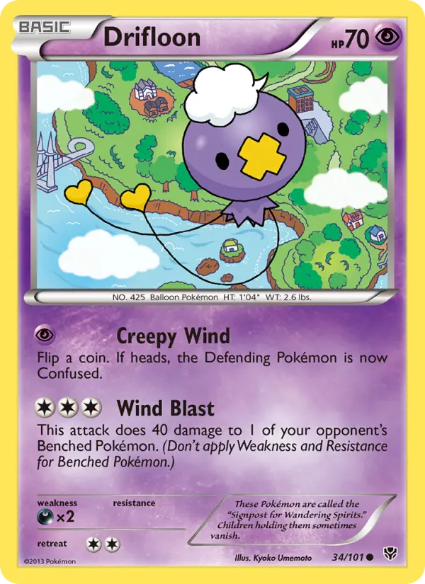 Drifloon, Pokémon card