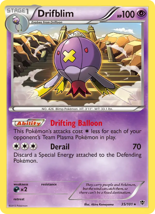 Drifblim, Pokémon card