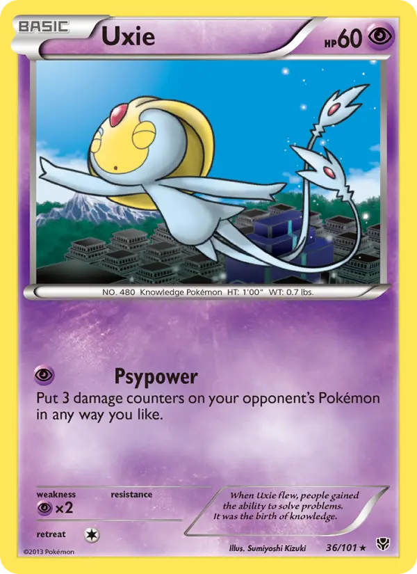 Uxie, Pokémon card