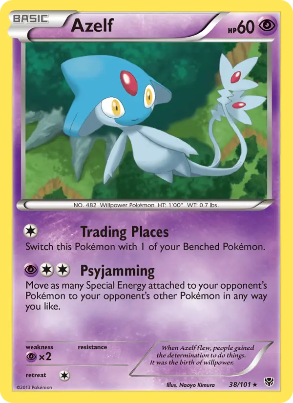 Azelf, Pokémon card