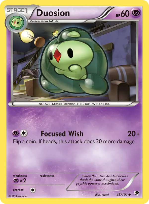 Duosion, Pokémon card