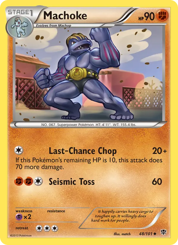 Machoke, Pokémon card