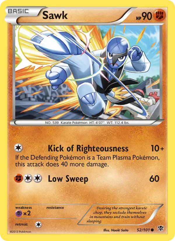 Sawk, Pokémon card