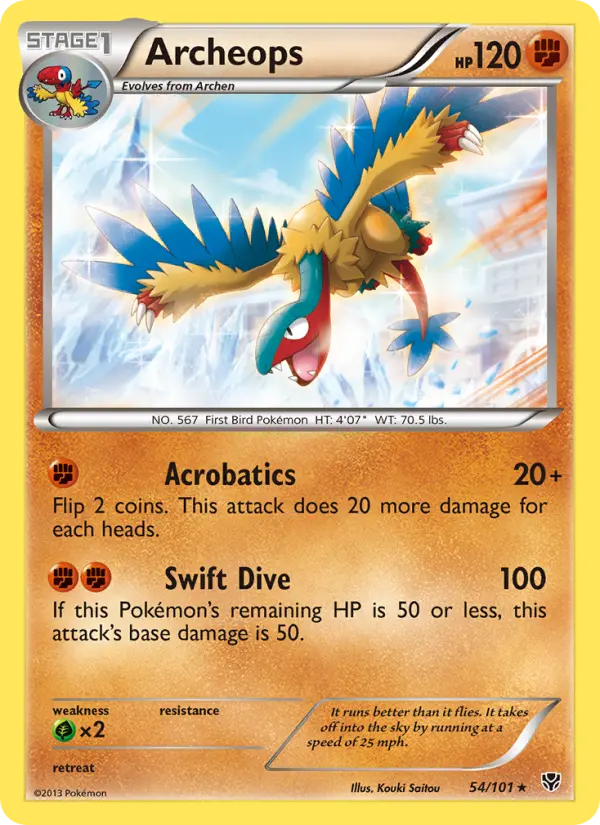 Archeops, Pokémon card