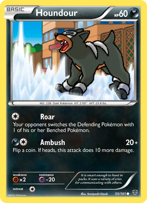 Houndour, Pokémon card