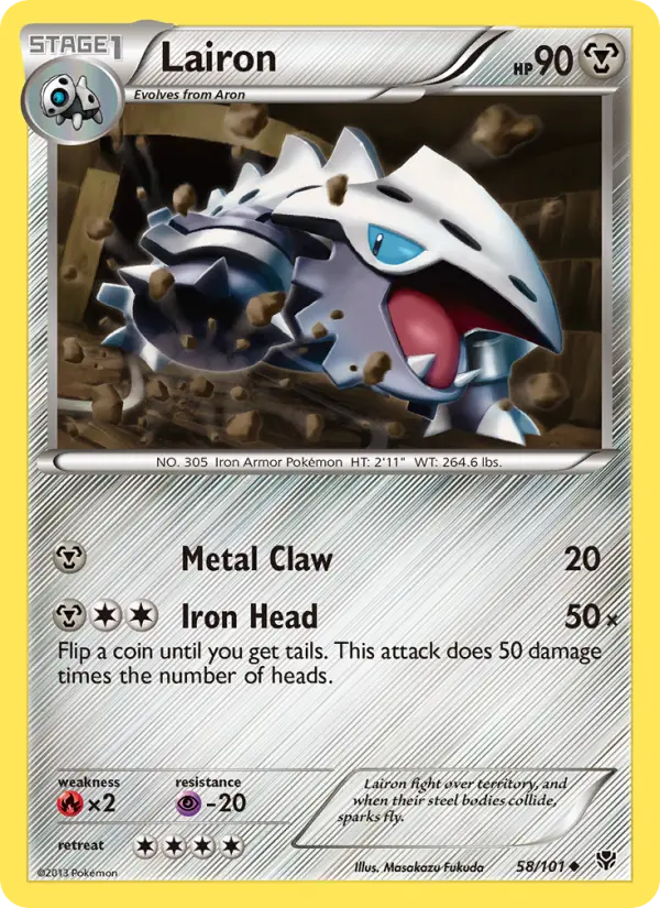 Lairon, Pokémon card