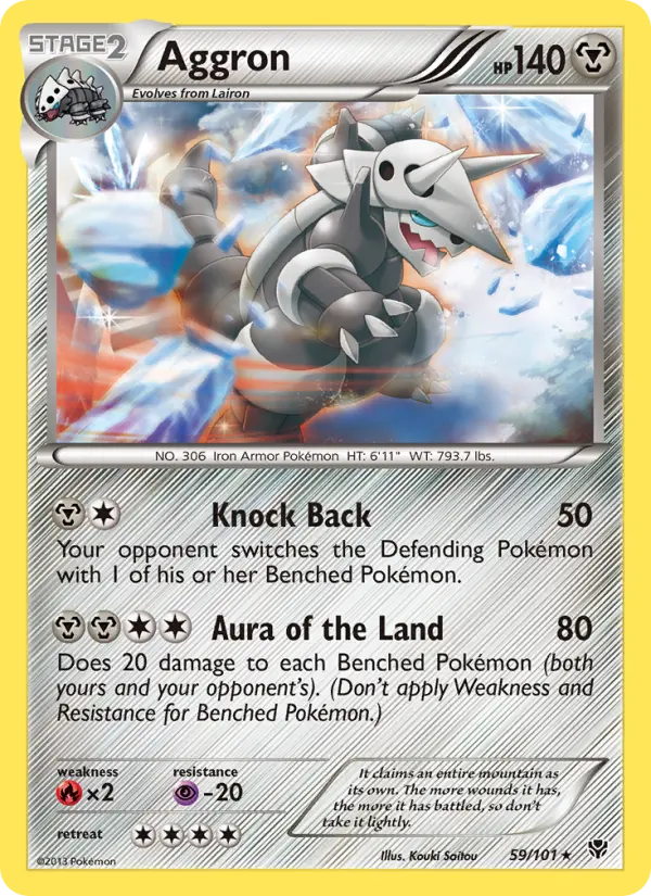 Aggron, Pokémon card