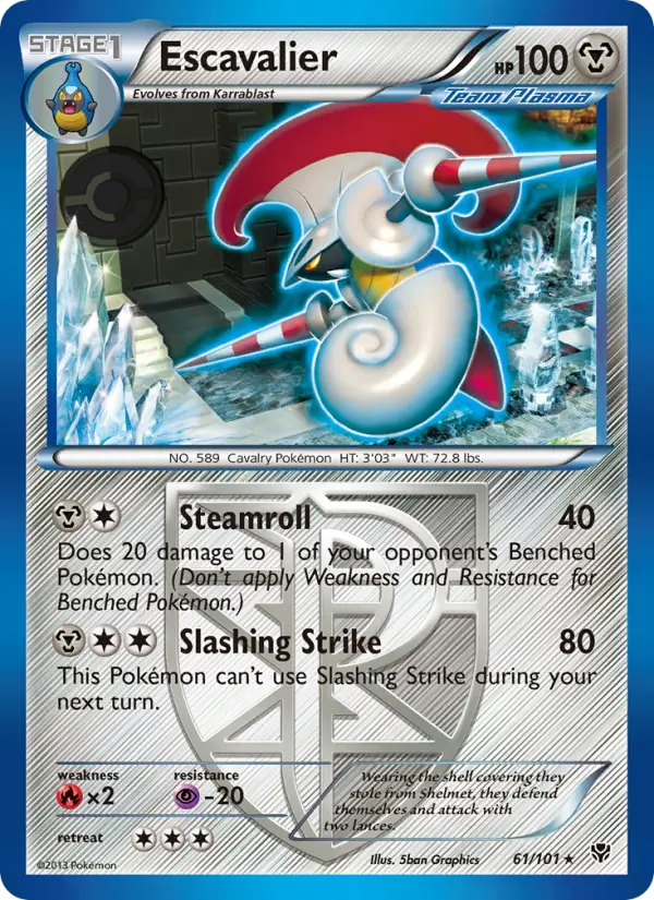 Escavalier, Pokémon card