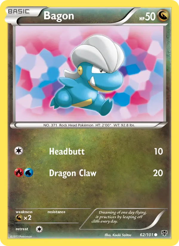 Bagon, Pokémon card
